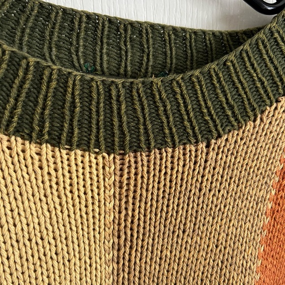 Vintage Colorful Striped Women's Sweater - Picture 4 of 5